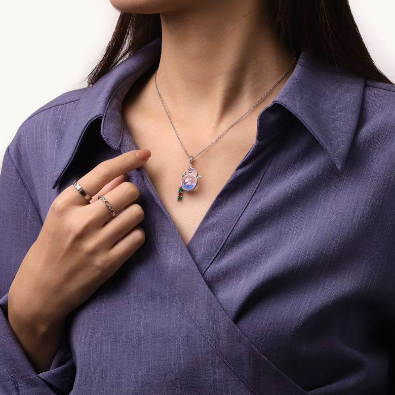 Christmas Snowman Quicksand Pendant