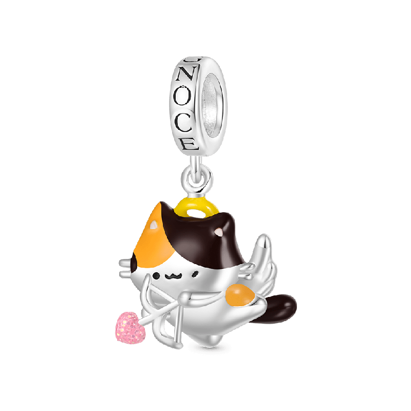 Cupid the Calico Cat Pendant