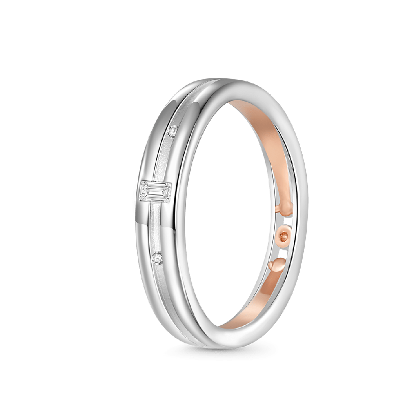 Cubic Zirconia Mens Band