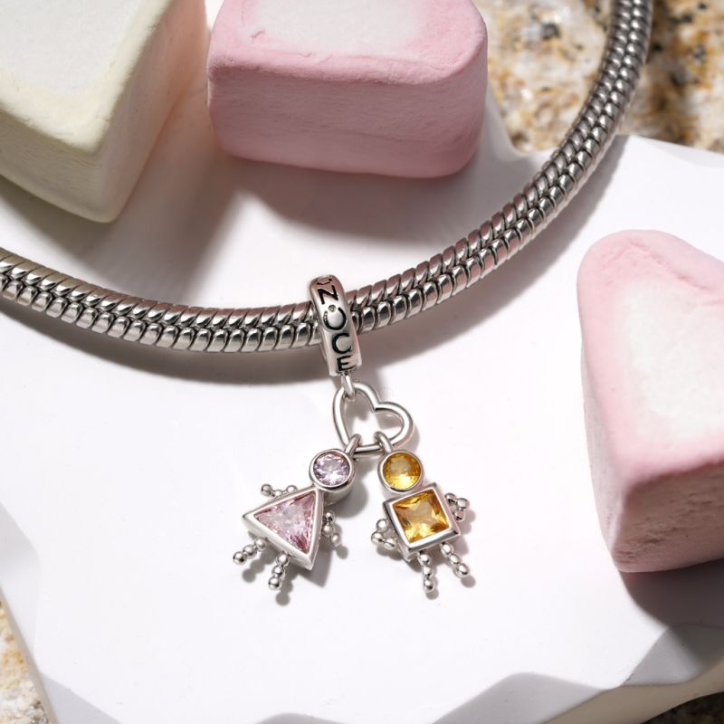 Love Characters Birthstone Pendant