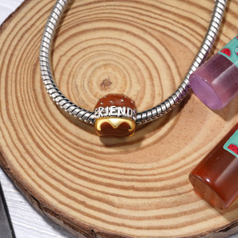 Delicious Burger Engravable Charm