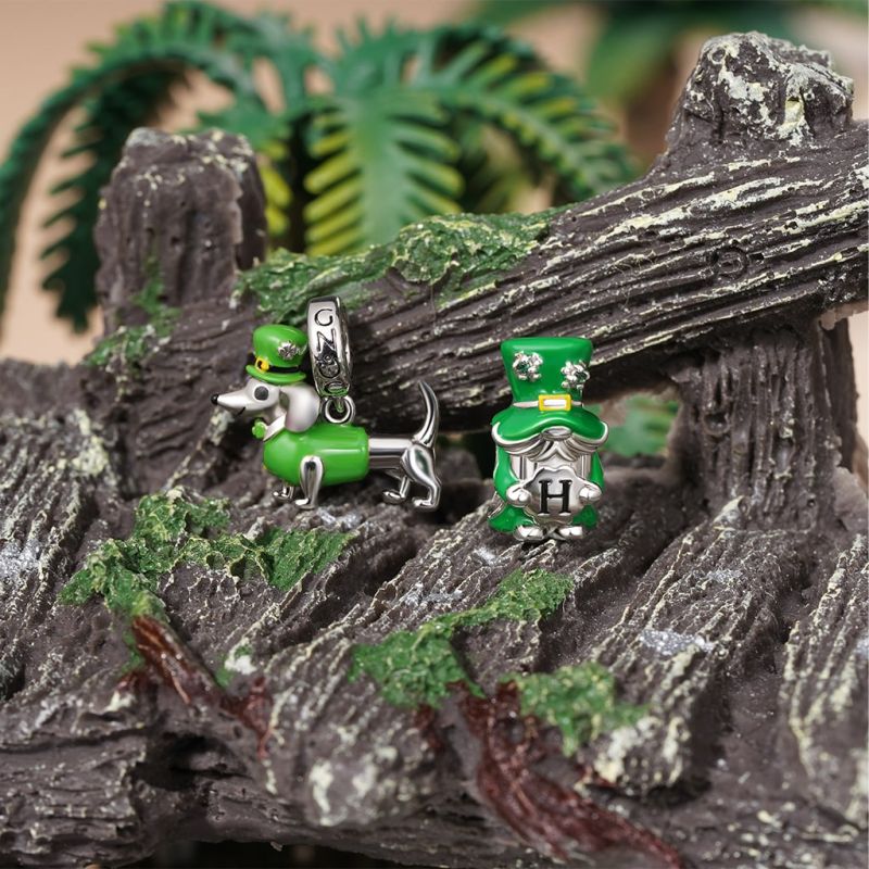 St. Patricks Day Dachshund Pendant