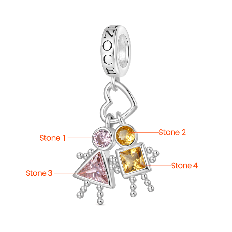 Love Characters Birthstone Pendant