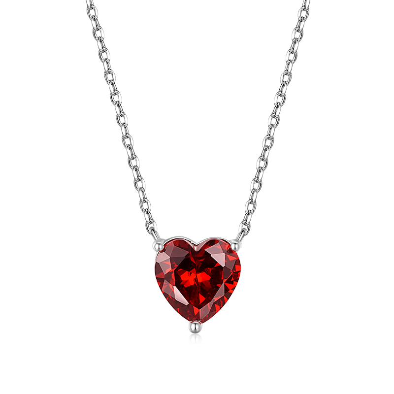 Birthstone Heart Necklace