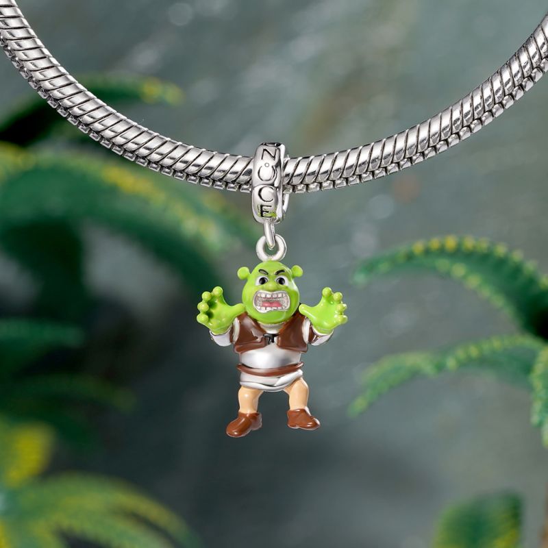 Green-skinned Shrek Pendant