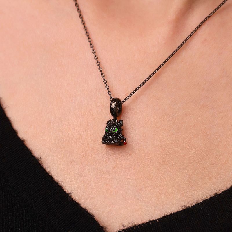 Pave Diamond Toothless Pendant