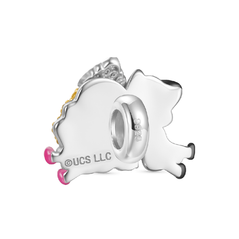 Wicked Elphaba & Glinda Pave Diamond Charm