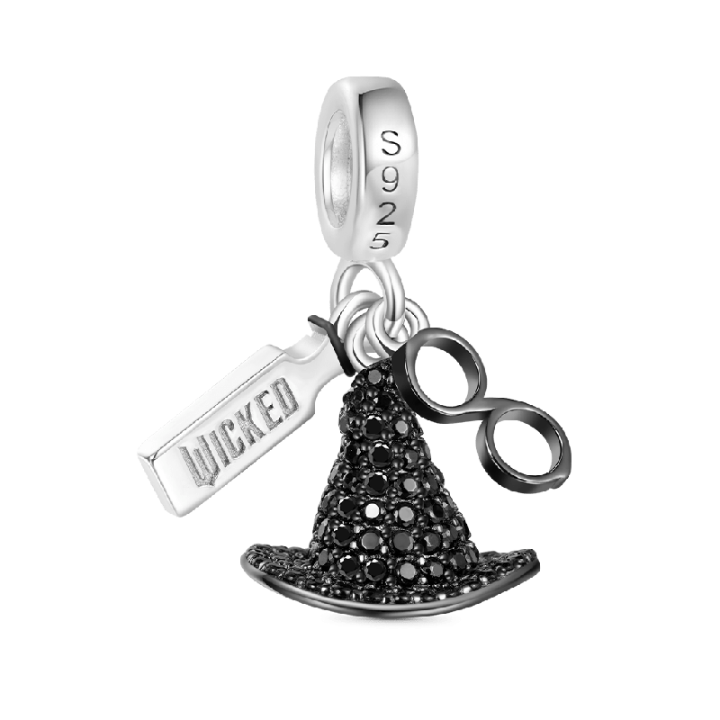 Wicked Elphaba Black Hat Triple Pendant