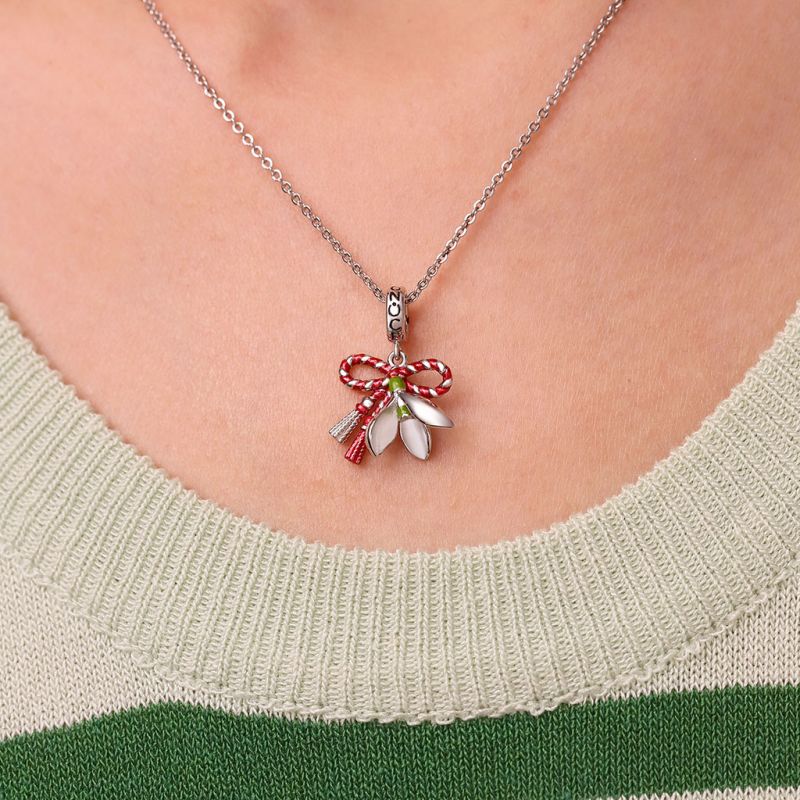 March Martisor Flower Lucky Pendant
