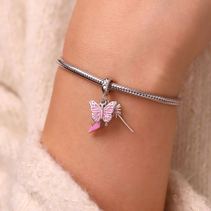 Wicked Glinda Bubble Wand Triple Pendant