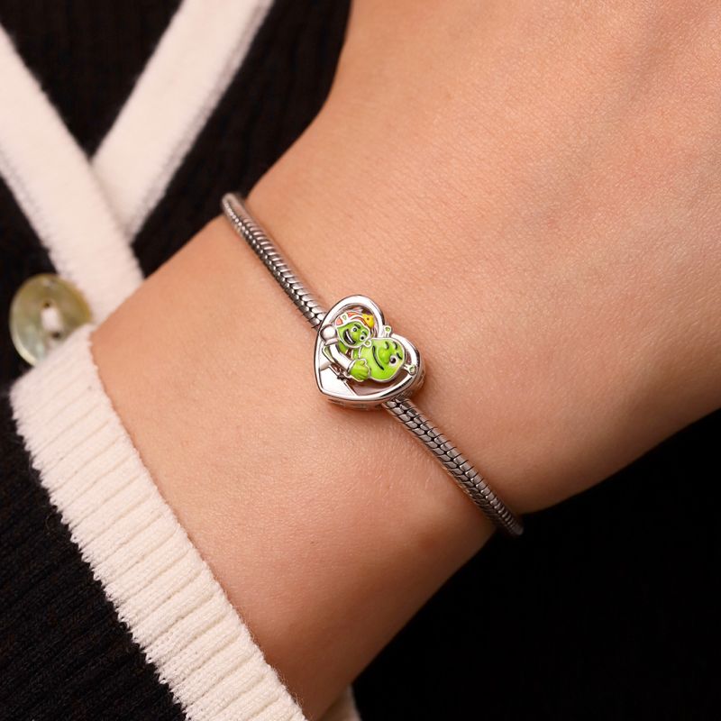 Shrek & Fiona Love Heart Charm