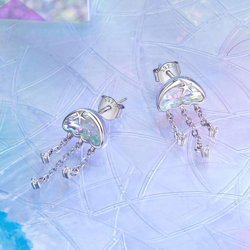 Tassel Fantasy Jellyfish Earrings