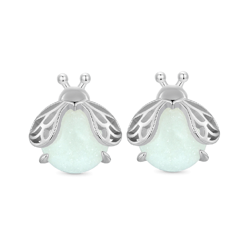 Sparkling Firefly Stud Earrings