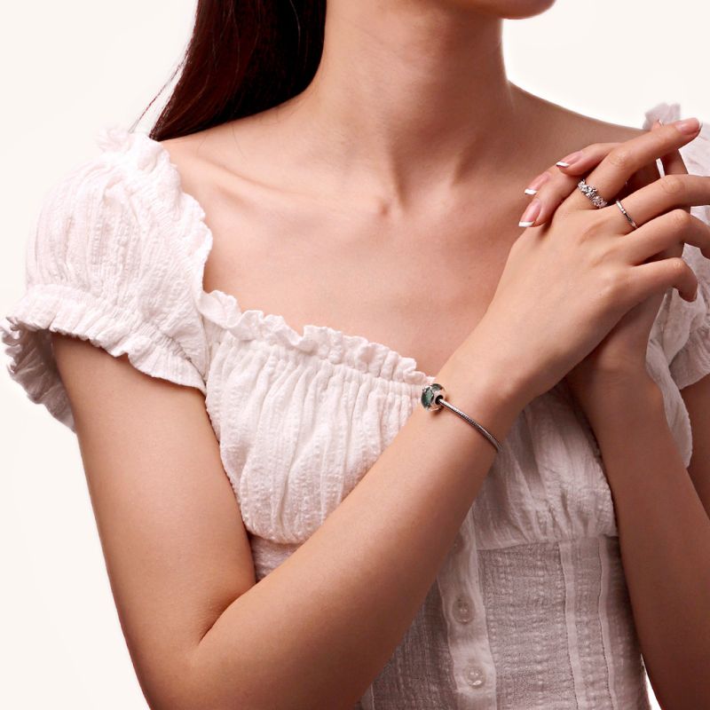 Green Sea Turtle Glass Charm