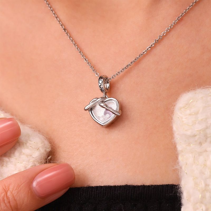 Hug Love Locket Birthstone Pendant