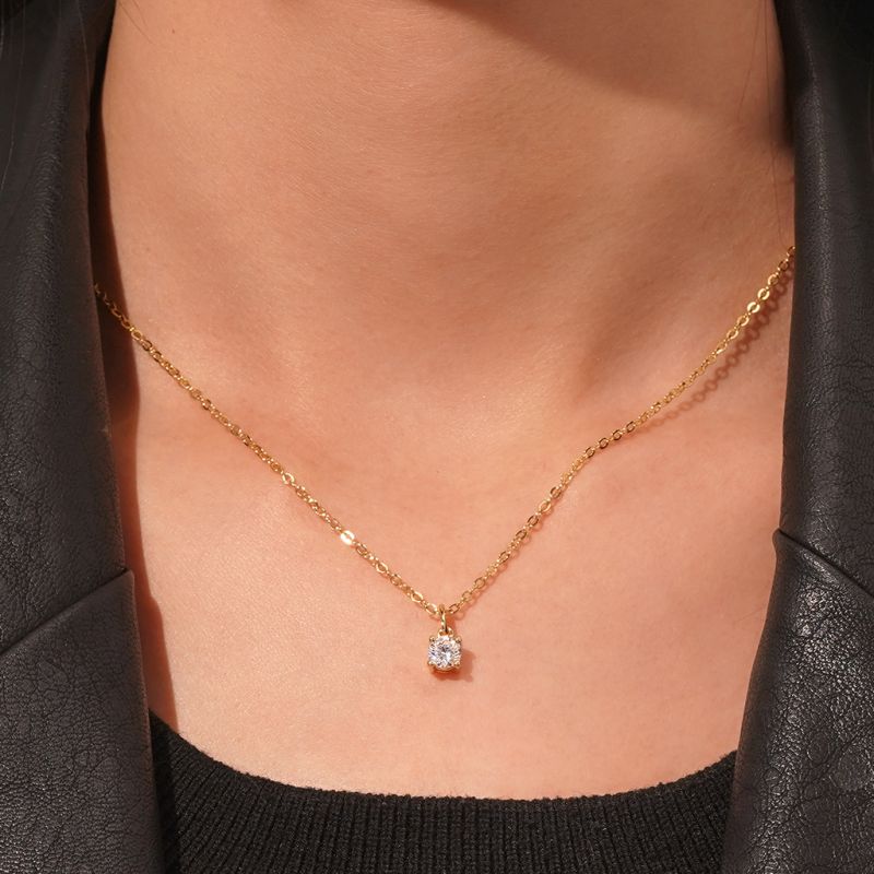 Solitaire Diamond Necklace