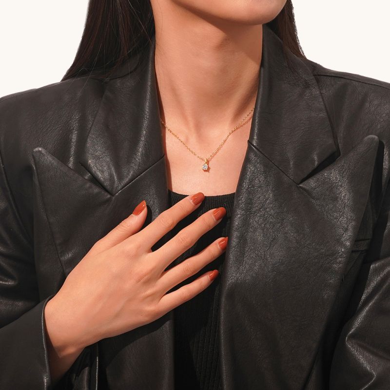 Solitaire Diamond Necklace