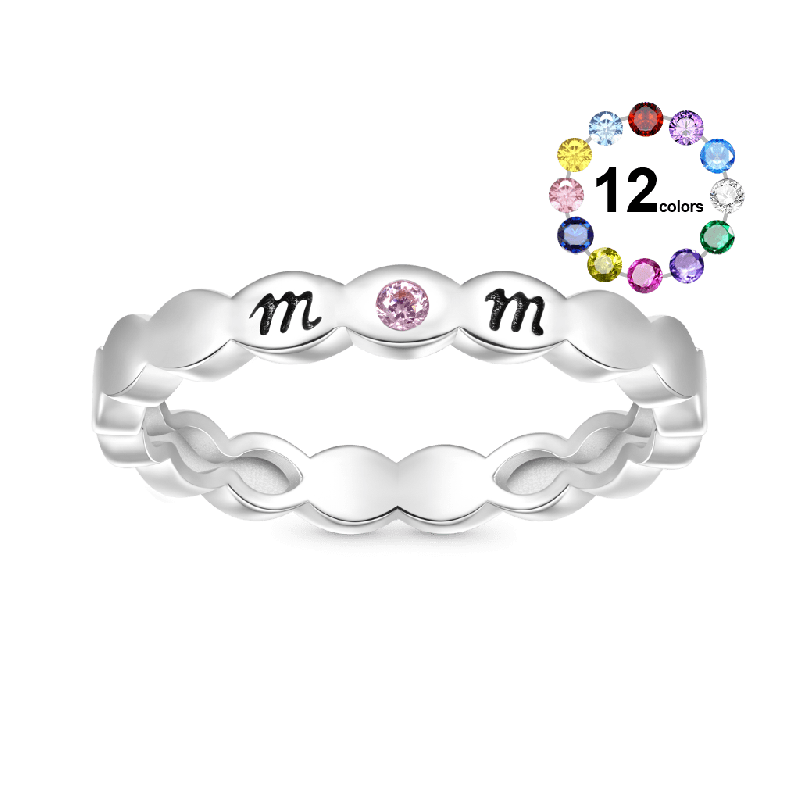 Heart Teardrop Eternity Ring