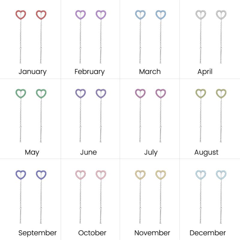 Open Heart Threaders Earrings