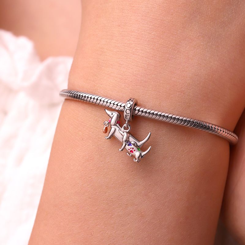 Dachshund Mother Child Pendant