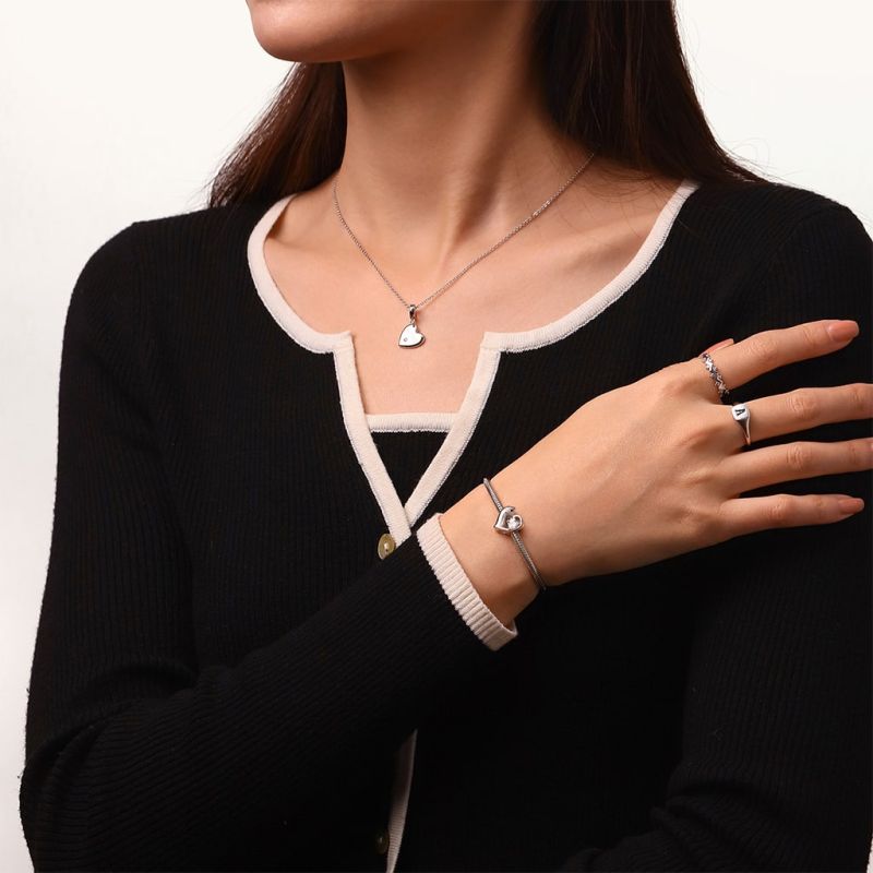 Cat Love Heart Charm