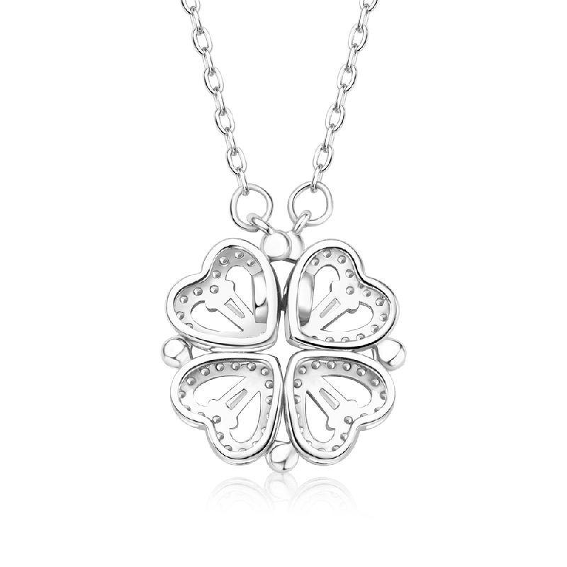 Silver Fourleaf Clover Necklace