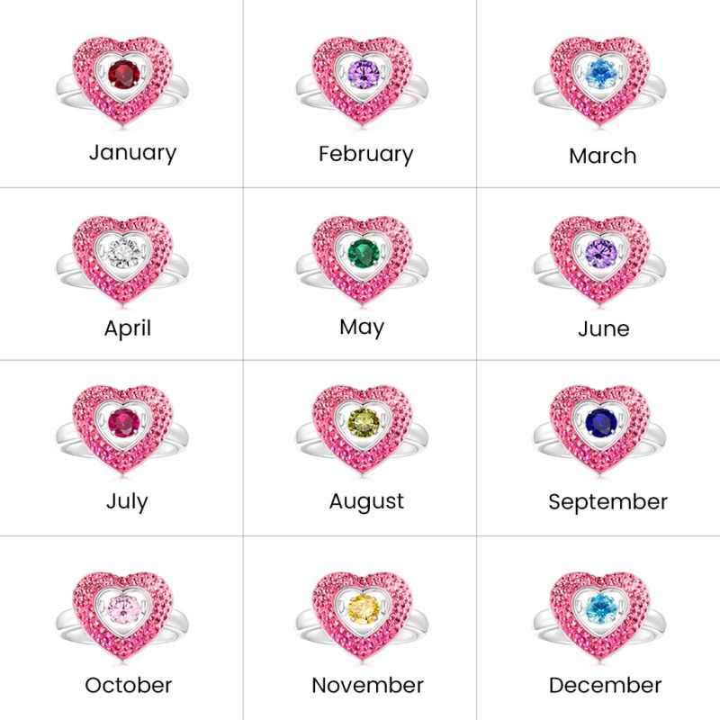 Sparkling Pavé Heart Dancing Ring