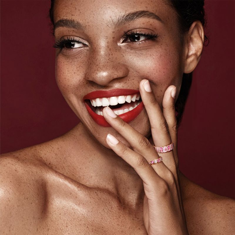 Morganite Baguette Cut Bezel Band