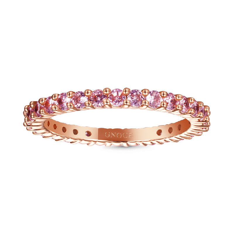 Morganite Round-cut Statement Band