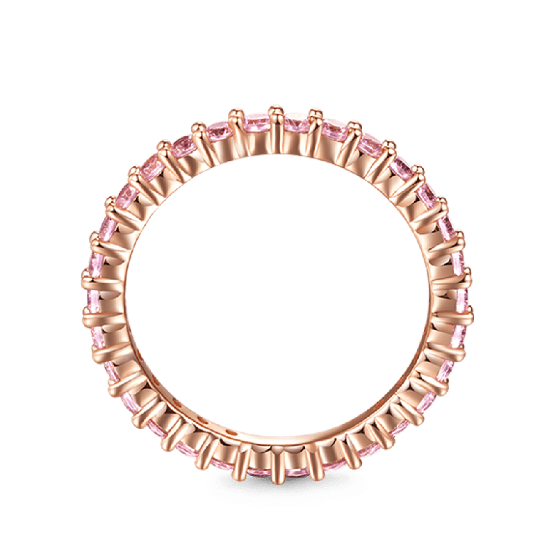 Morganite Round-cut Statement Band