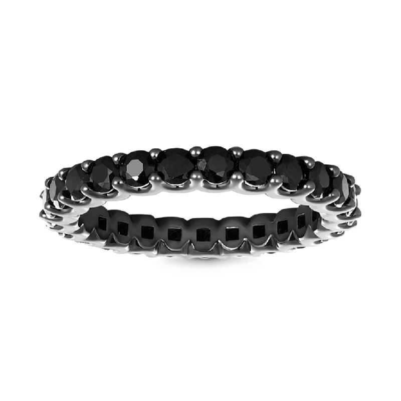 Black Onyx Round-cut Band