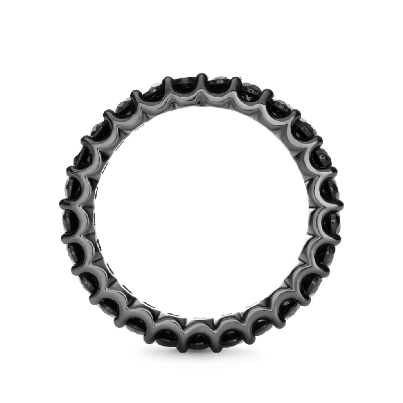 Black Onyx Round-cut Band