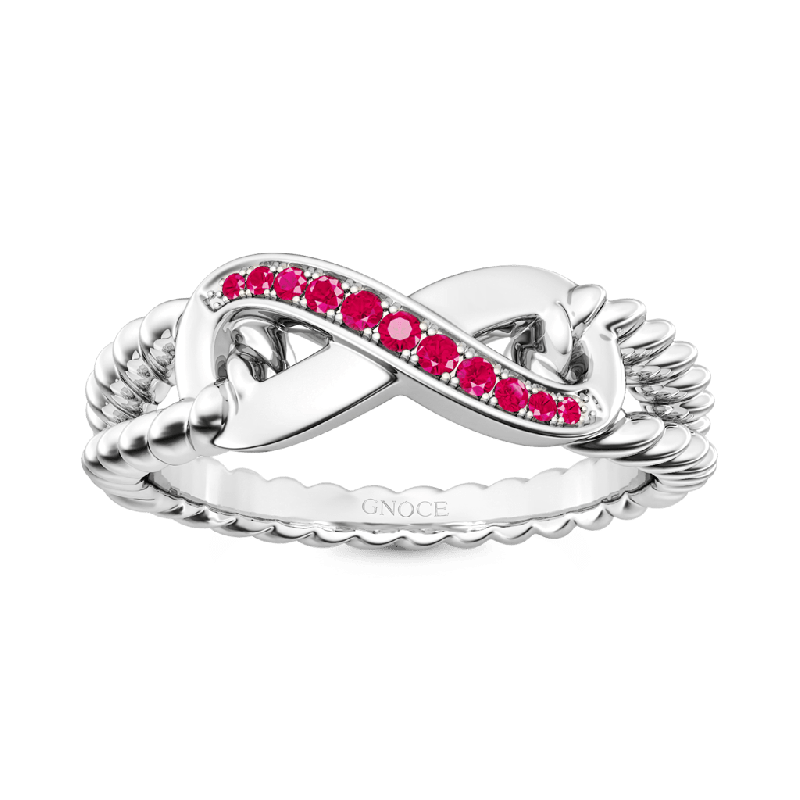 Sparkle Infinity Split Shank Promise Ring