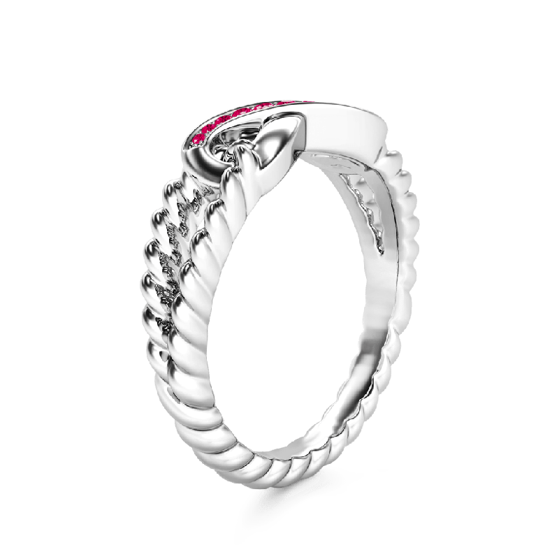 Sparkle Infinity Split Shank Promise Ring