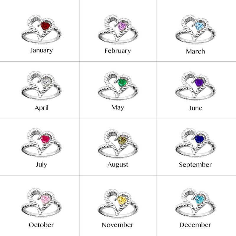 Twisted Rope Heart Promise Ring