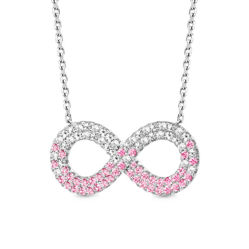 Gradient Infinite Pavé Necklace