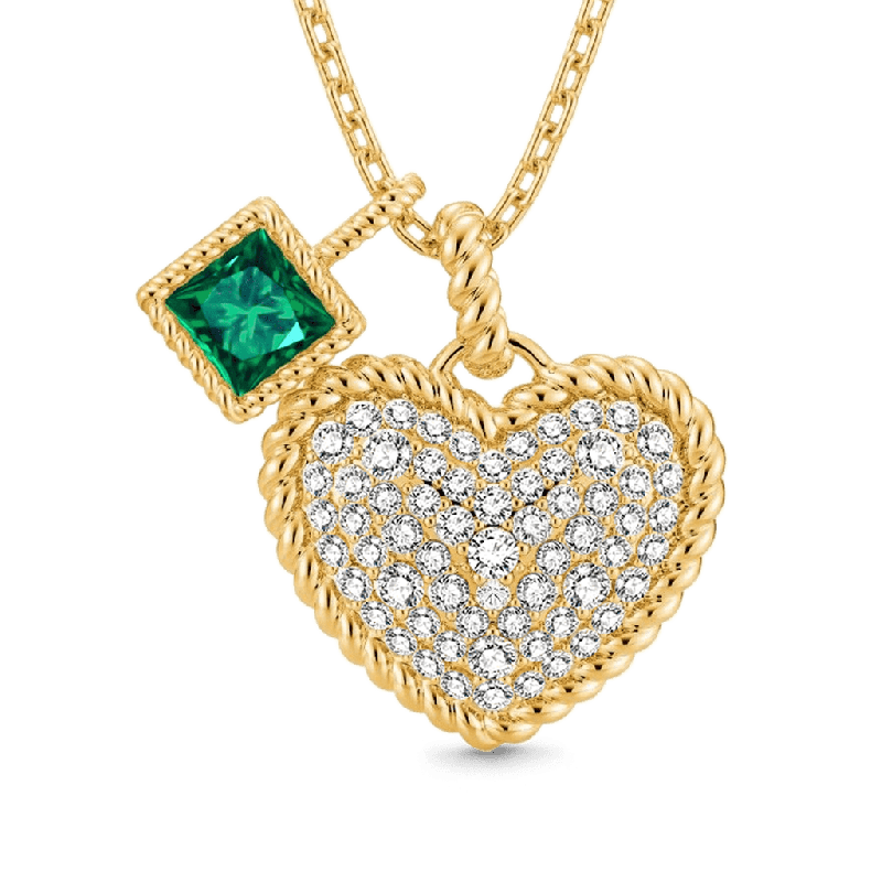 Emerald Princess Twisted Rope Necklace