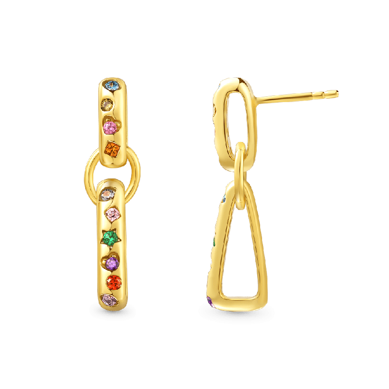 Fancy Color Mixed Shape Earrings