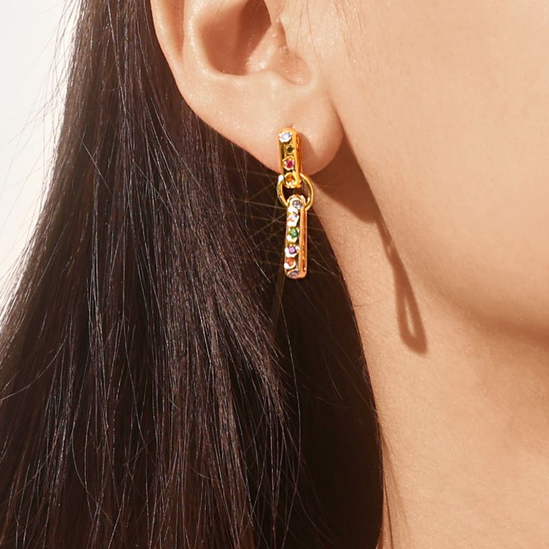 Fancy Color Mixed Shape Earrings