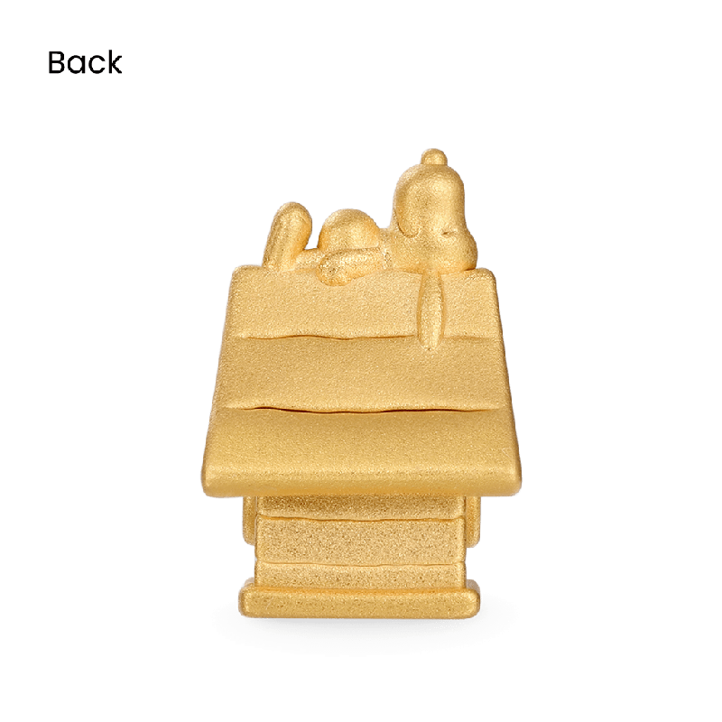 18k Gold Snoopy Doghouse Charm