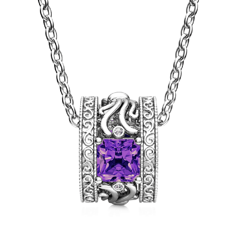 Mystery Garden Drum Necklace