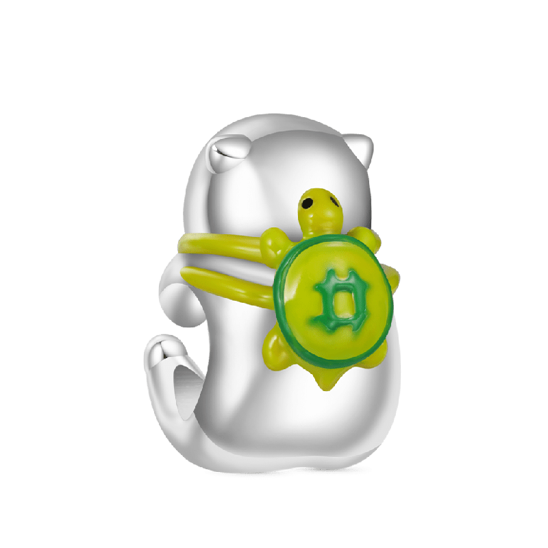 Capybara with Mini Turtle Charm