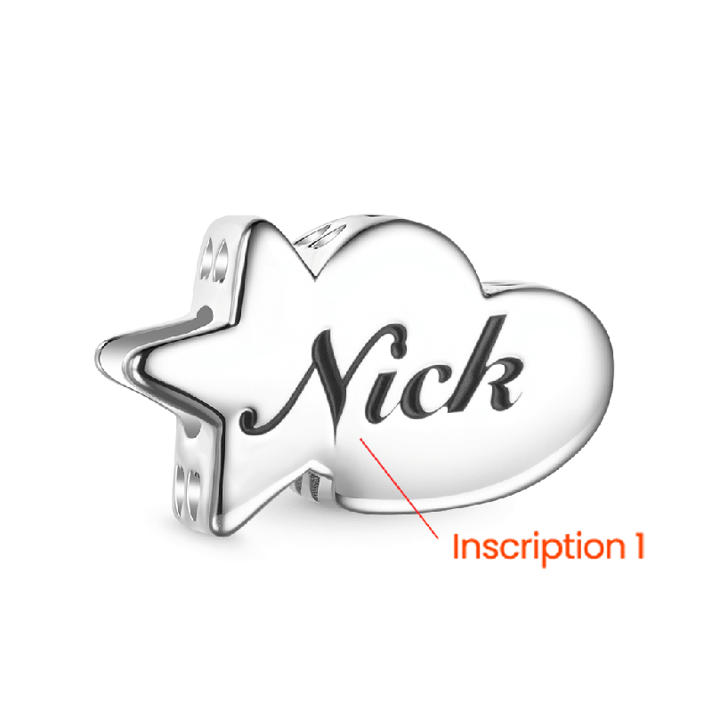 Lucky Star & Heart Charm