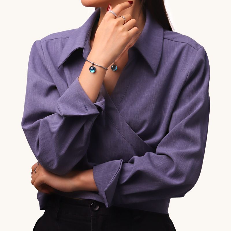 Letter Sea Glass Projection Pendant