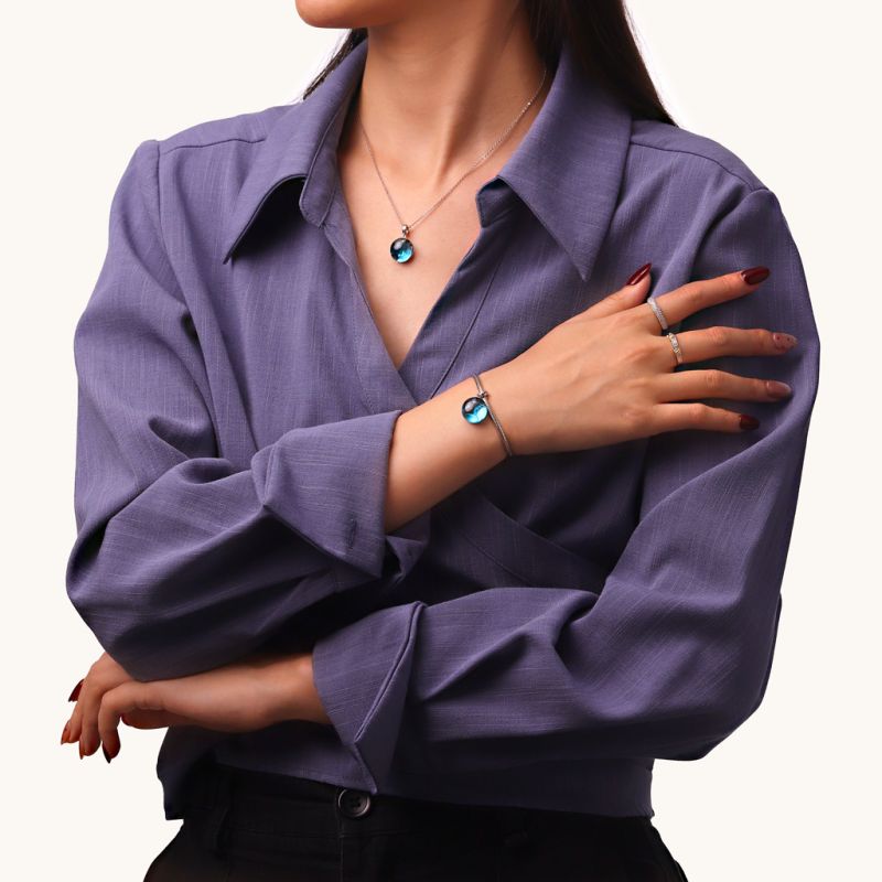 Devil Rays Glass Projection Pendant