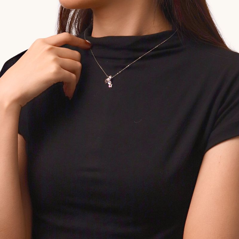 Mexican Axolotl Moonstone Necklace