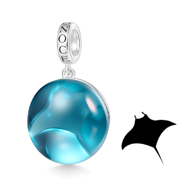 Devil Rays Glass Projection Pendant