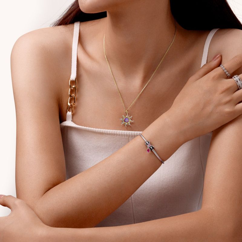 Dopamine Golden Sun Opal Necklace