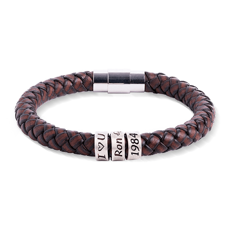 Hip-hop Braided Leather Bracelet