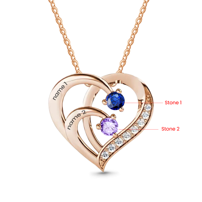 Personalized Heart Necklace